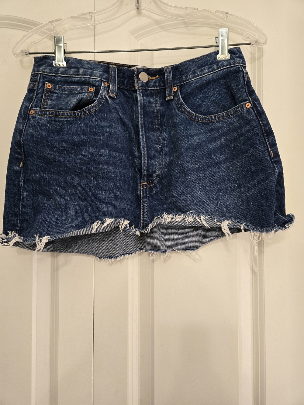 Denim Forum High-Rise Blue Denim Skirt - Picture 3 of 6